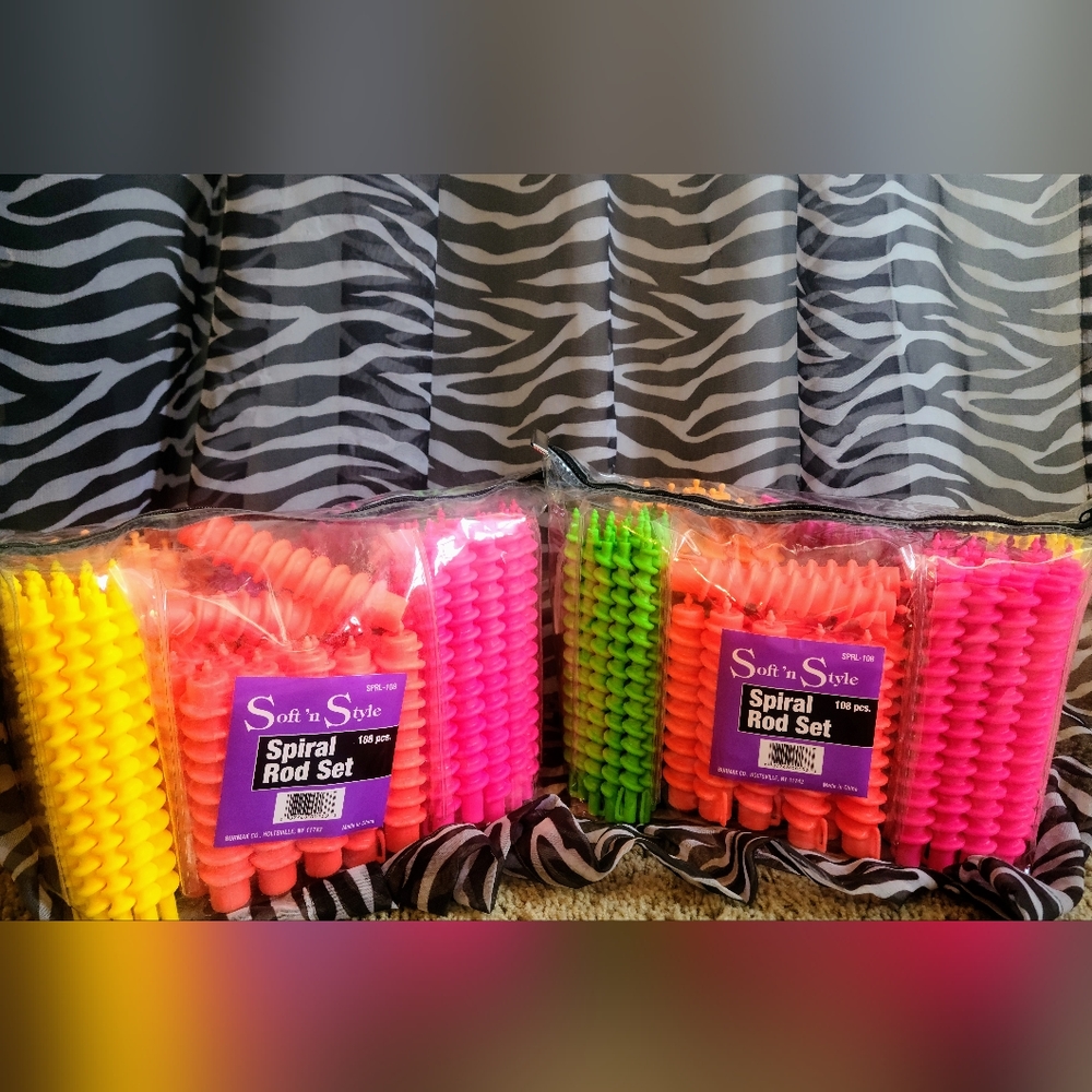 NEVER BEEN USED 2 bags of 108 pcs spiral rod set